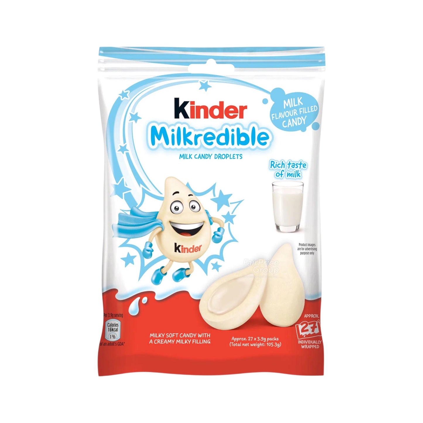 Kinder Milkredible Milk Candy Droplets (105.3g)