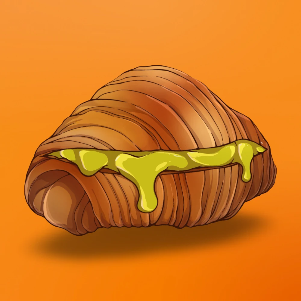 Croissant Pistachio at Snack Global in Kata Beach