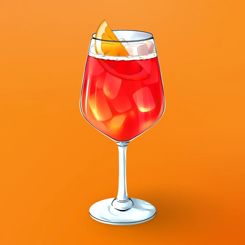 Campari Spritz at Snack Global in Kata Beach