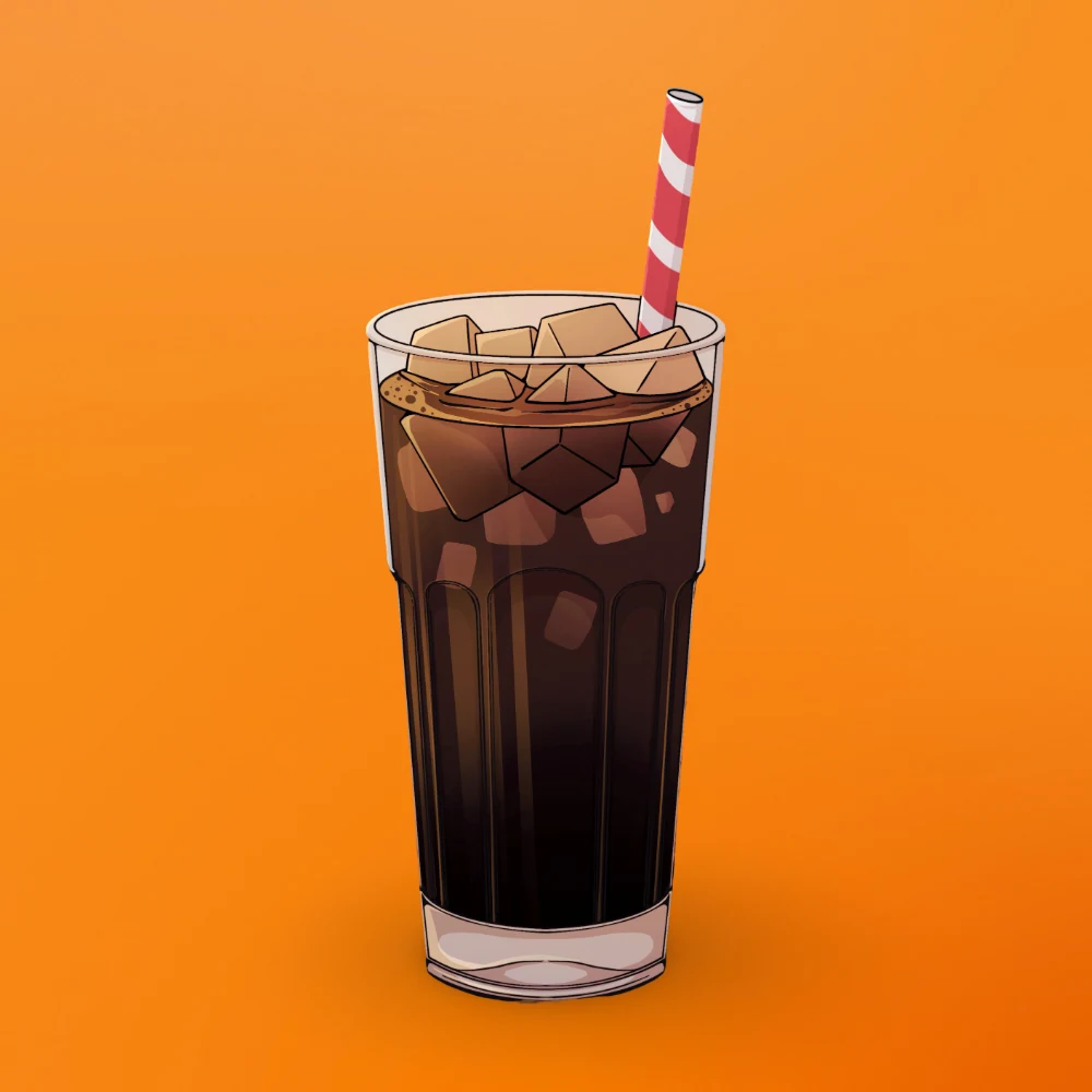 Iced Americano at Snack Global in Kata Beach
