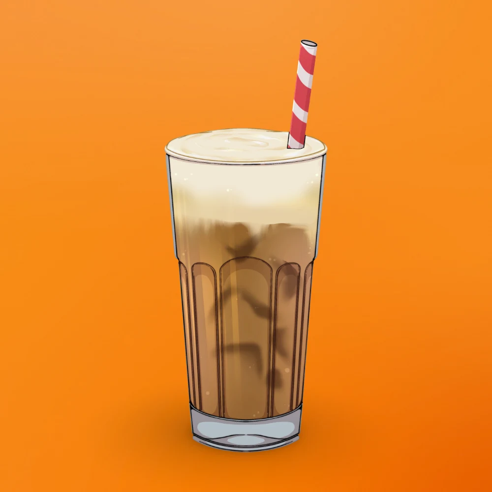 Iced Cappuccino at Snack Global in Kata Beach