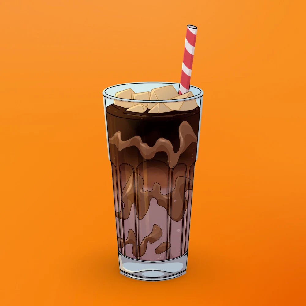 Iced Nutella Latte at Snack Global in Kata Beach