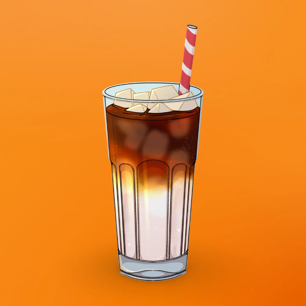 Iced Tonic Coffee at Snack Global in Kata Beach