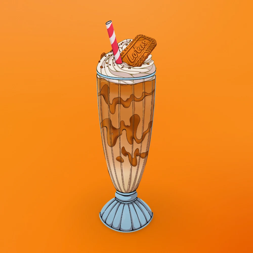 Lotus Biscoff Milkshake at Snack Global in Kata Beach