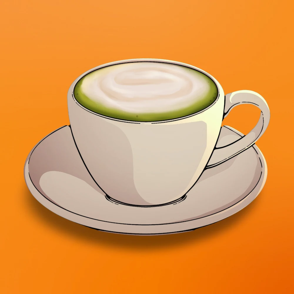 Matcha Latte at Snack Global in Kata Beach