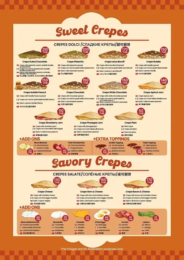 Snack Global menu page 3