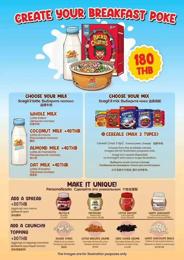 Snack Global menu page 12