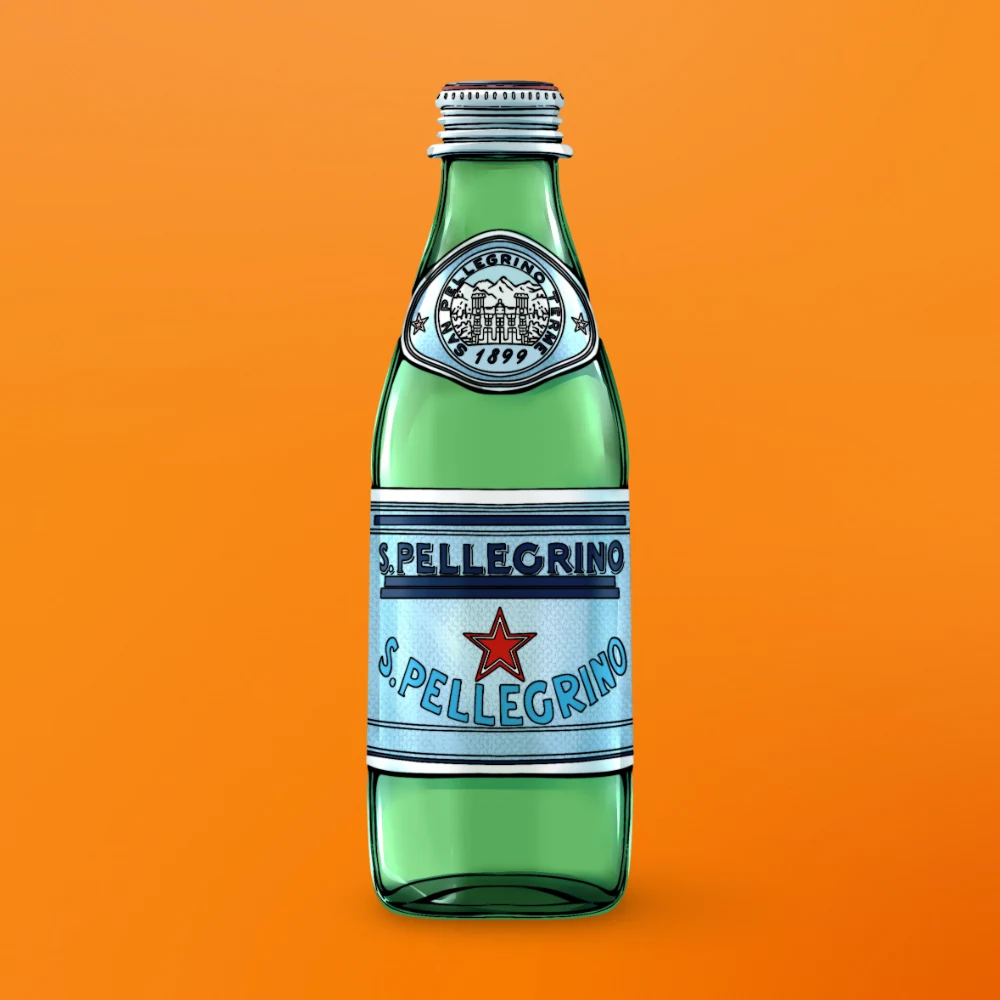 San Pellegrino 250 ml at Snack Global in Kata Beach