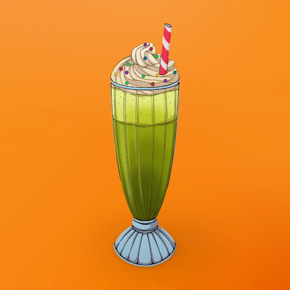 Shake Matcha Milk at Snack Global in Kata Beach