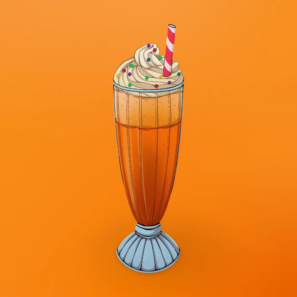 Shake Milk Thai Tea at Snack Global in Kata Beach