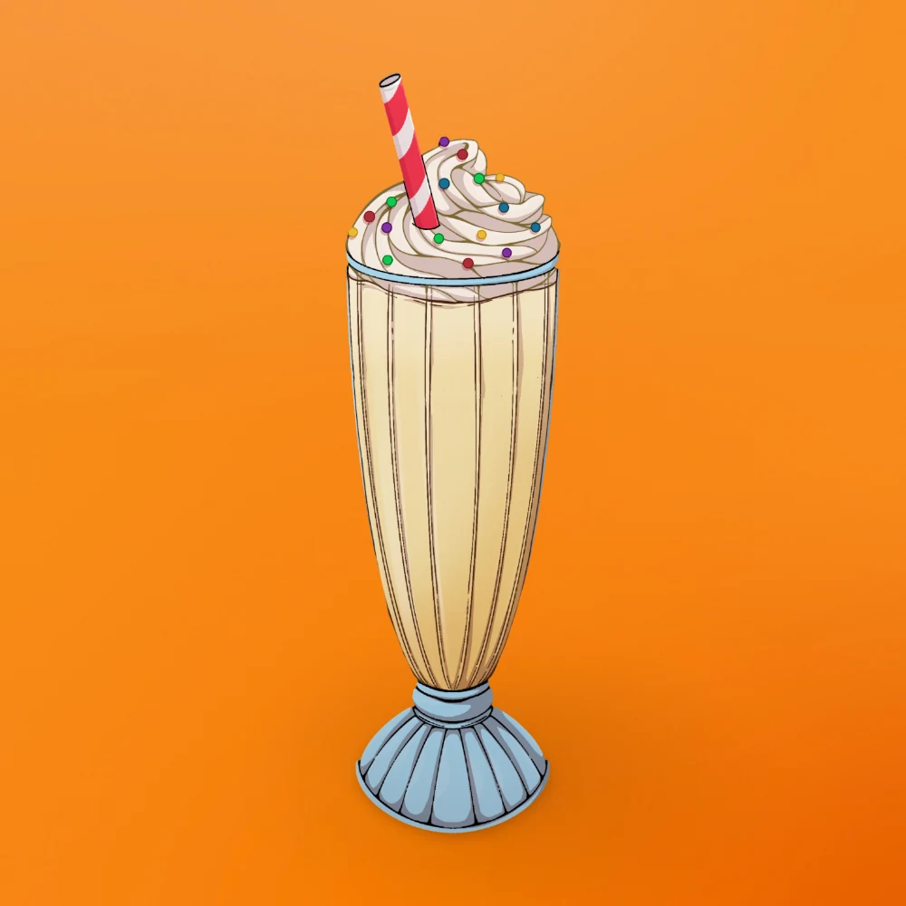 Vanilla Milkshake at Snack Global in Kata Beach