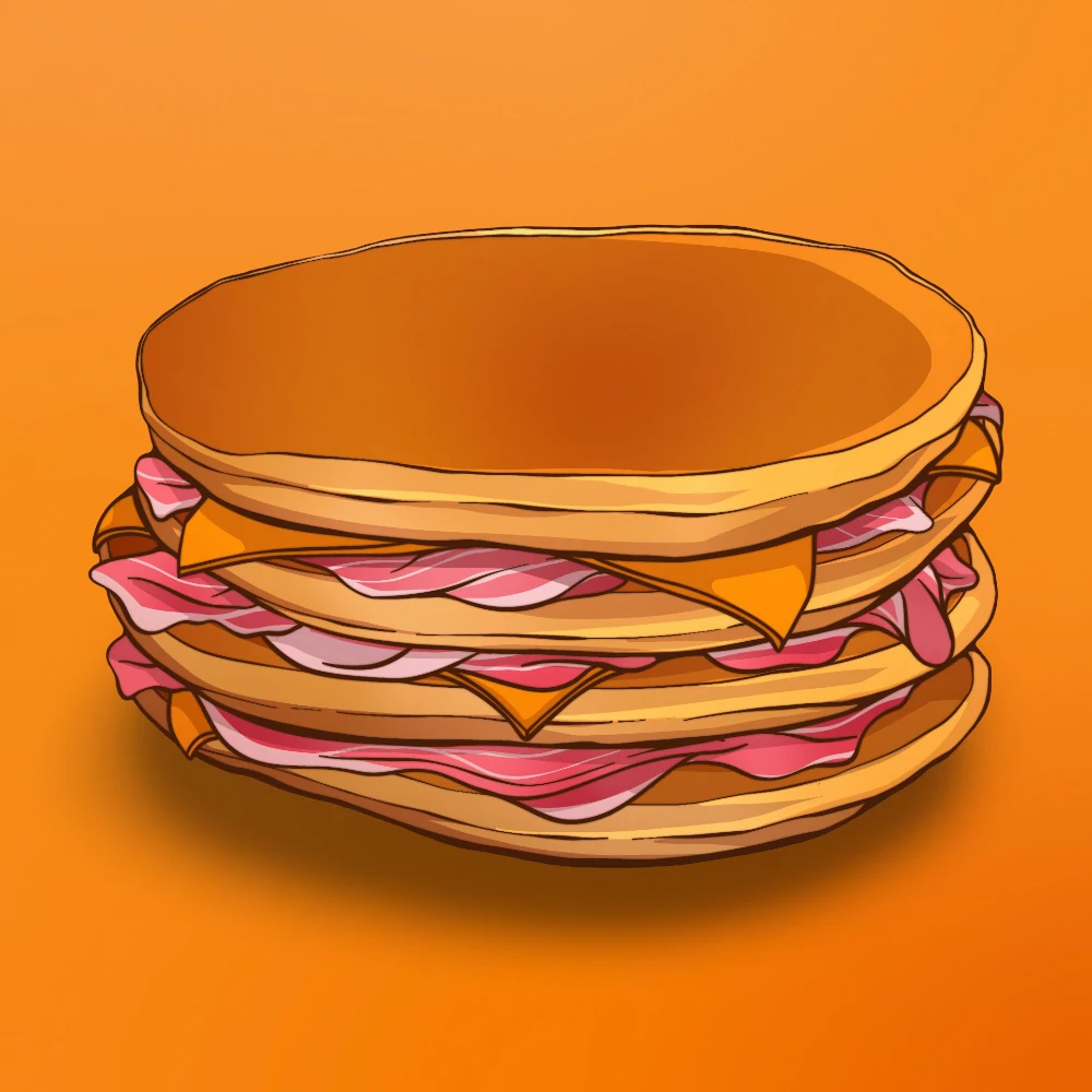 Pancake Ham & Cheese at Snack Global in Kata Beach