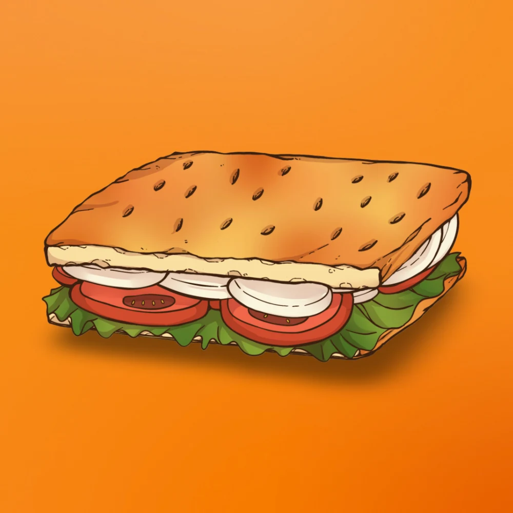 Sandwich Caprese at Snack Global in Kata Beach