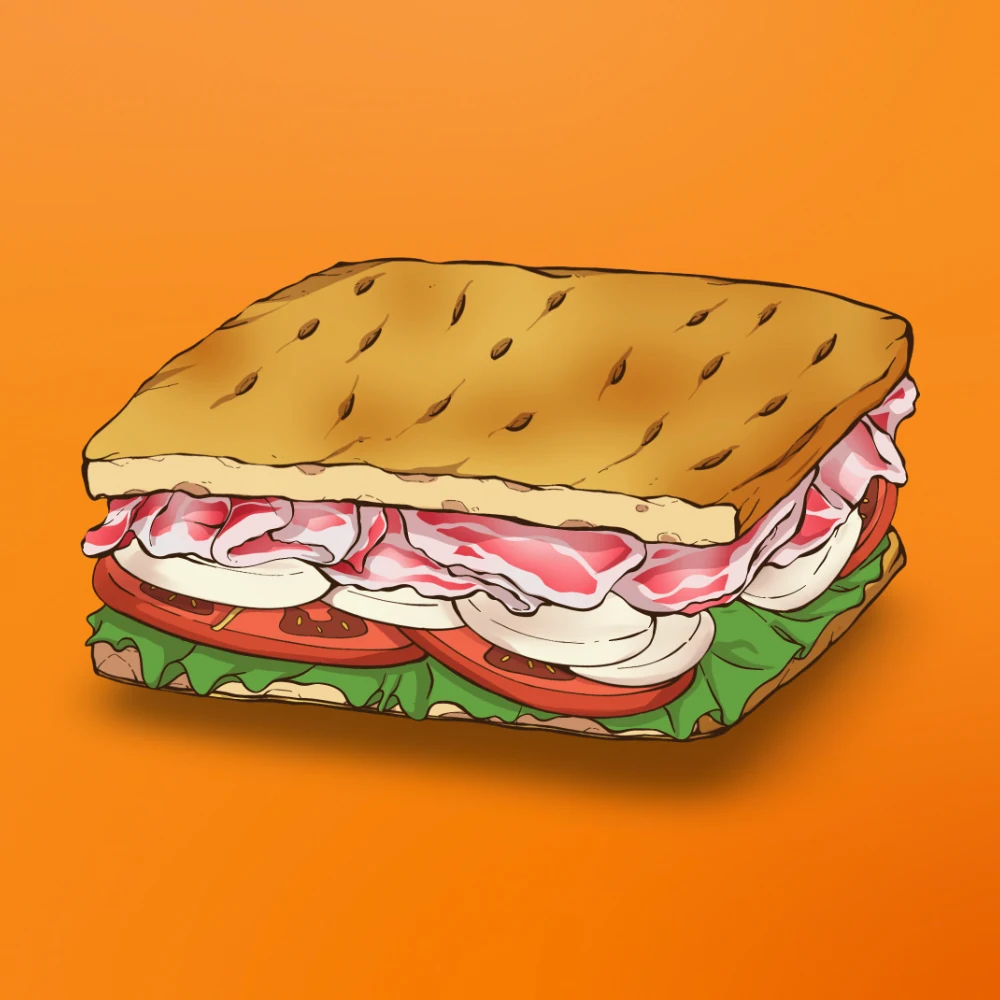 Sandwich Coppa & Mozzarella at Snack Global in Kata Beach