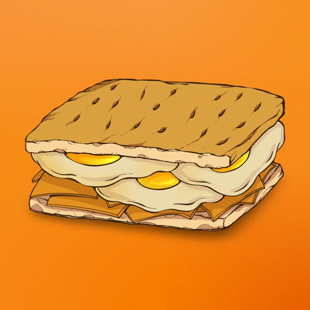 Sandwich Egg & Cheddar at Snack Global in Kata Beach