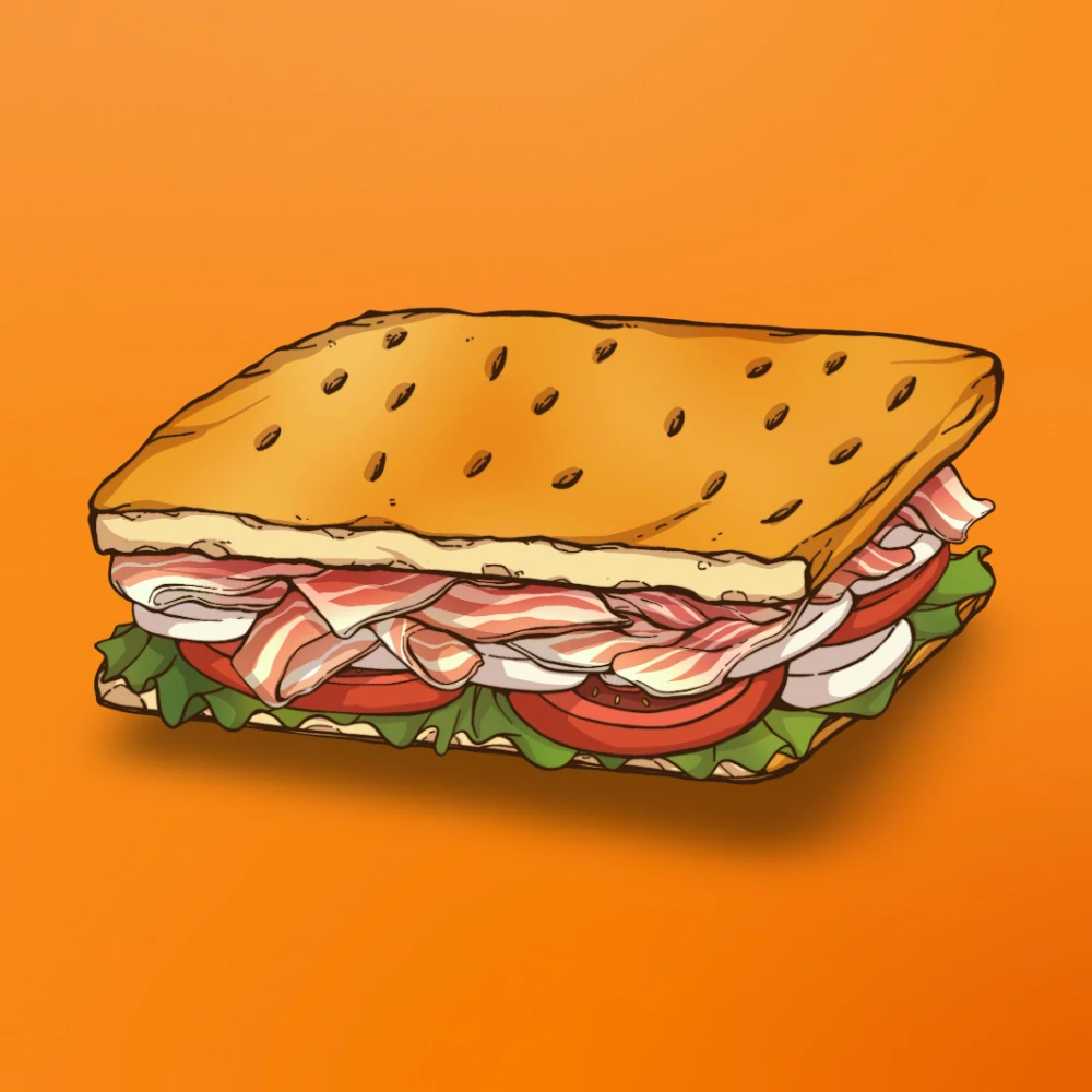Sandwich Rustico Croccante at Snack Global in Kata Beach