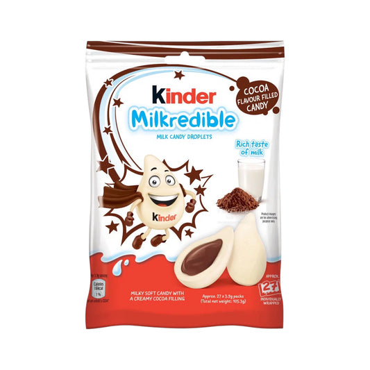 Kinder Milkredible Milk Candy Droplets Chocolate (105.3g)